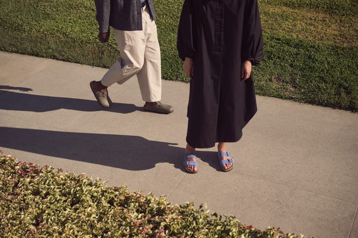 Birkenstock Boston Natural Leather Narrow Smooth Leather Concrete Gray Birkenstock