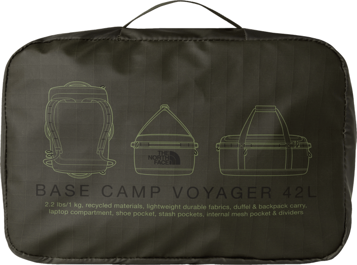 The North Face Base Camp Voyager Duffel 42 L New Taupe Green/TNF Black The North Face