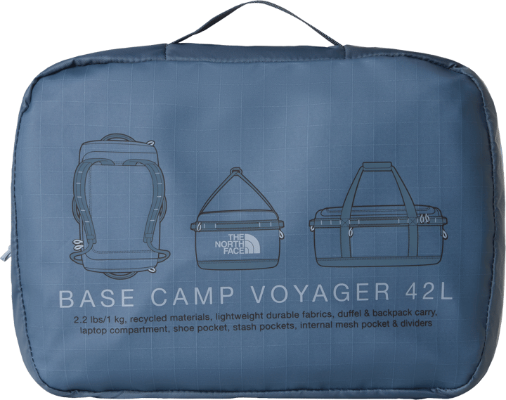 The North Face Base Camp Voyager Duffel 42 L Granite Grey/Frost Grey The North Face