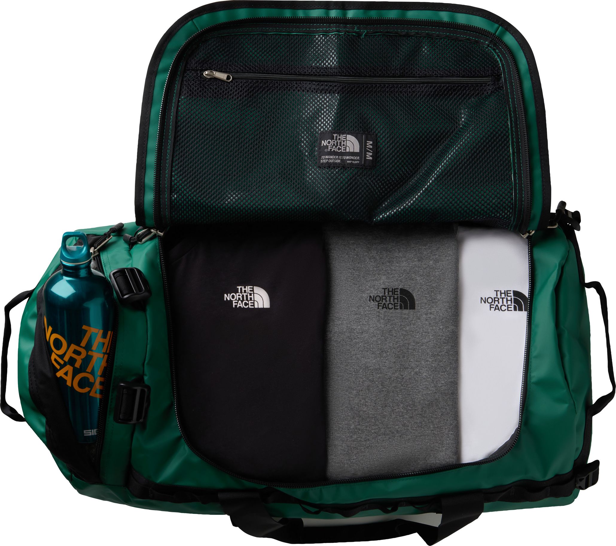 The North Face Base Camp Duffel - M Evergreen/TNF Black | Buy The