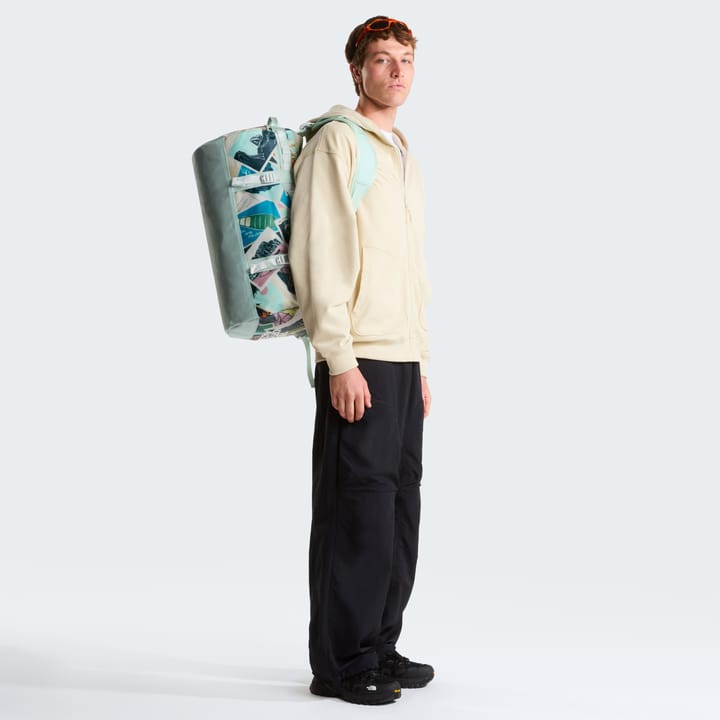The North Face Base Camp Duffel - S Opal Frost TNF Postcards Print/Opal Frost/Pearl Stone The North Face