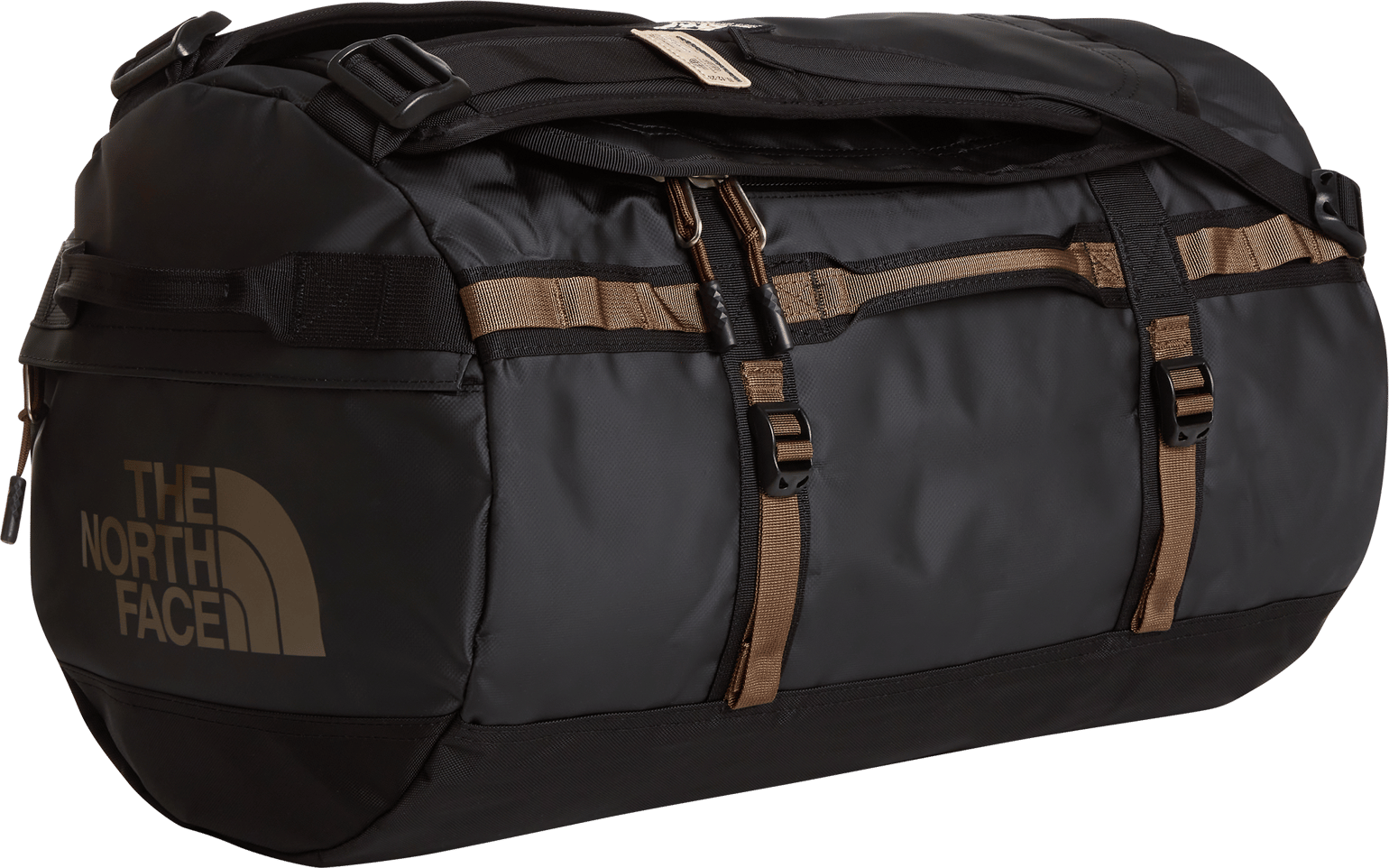 The North Face Base Camp Duffel - S TNF Black/Smokey Brown/PBF Patch