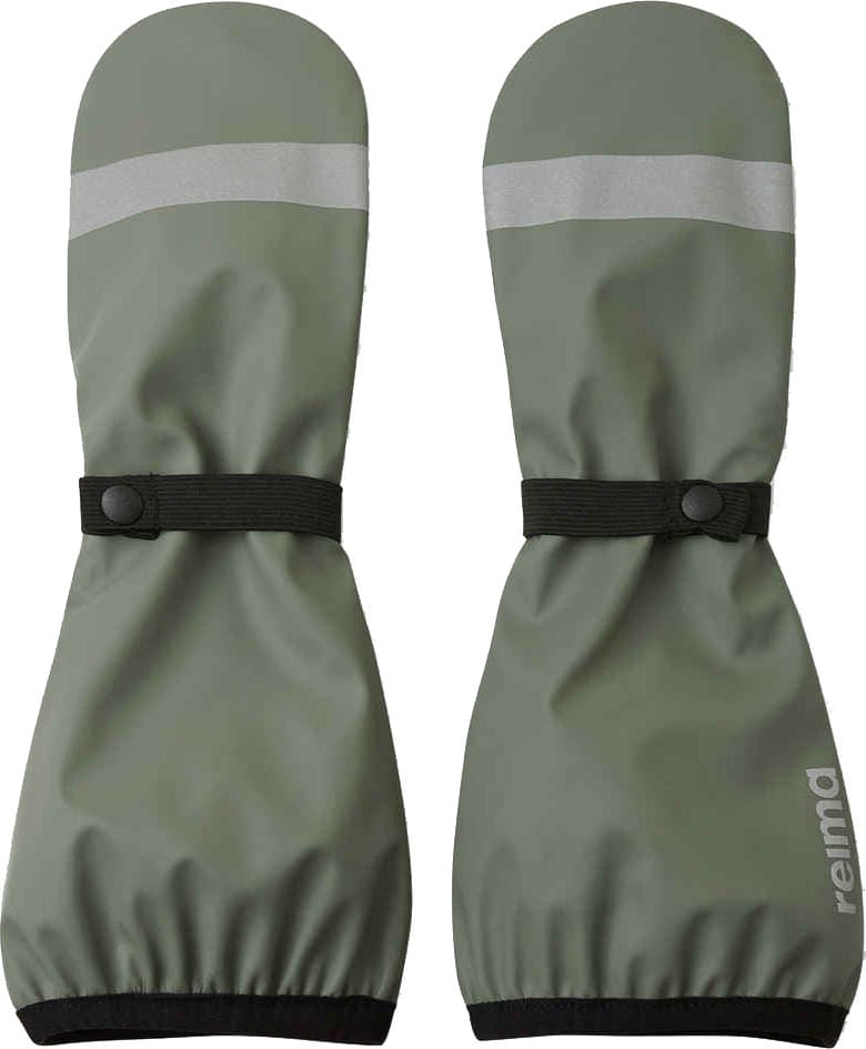 Kids' Rain Mittens Puro Greyish Green