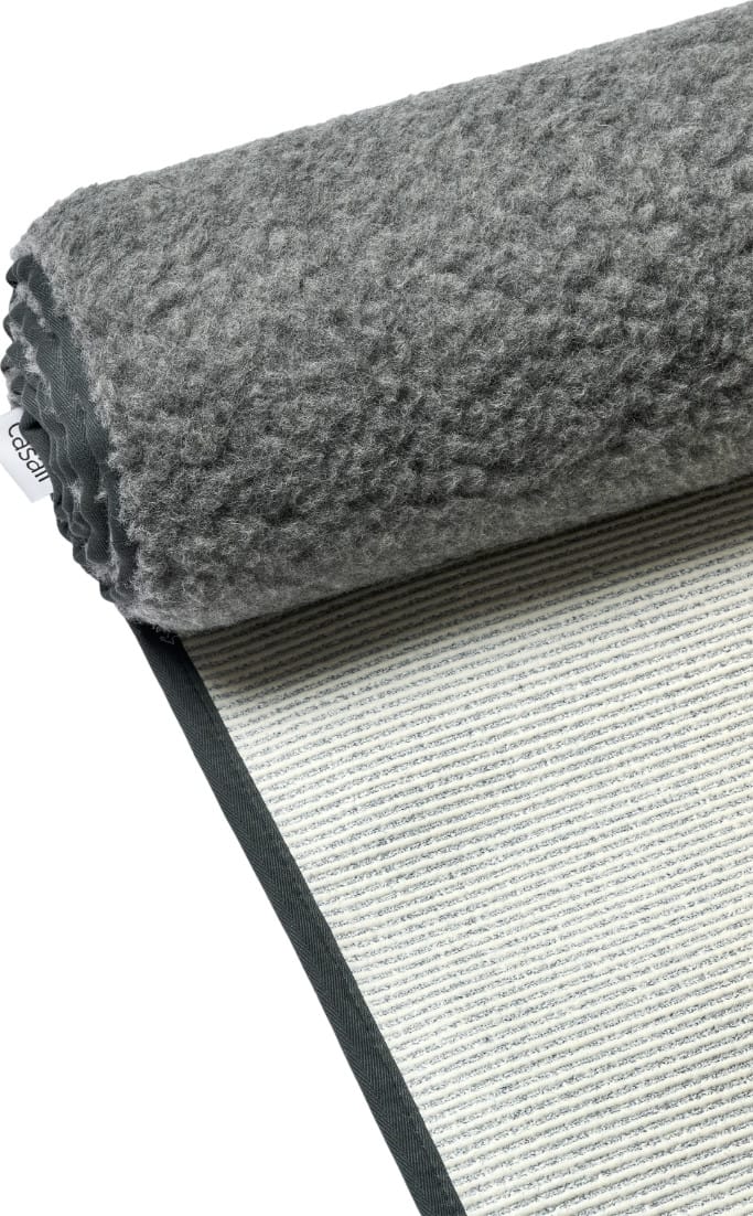 Casall Yoga mat Natural Wool 200x75cm Dark Grey Casall