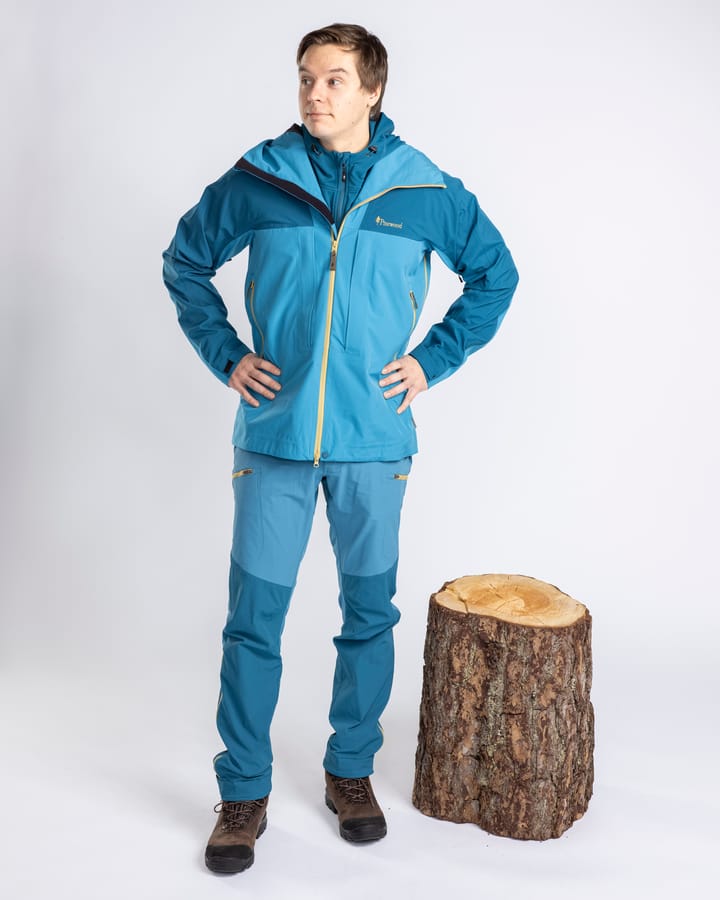 Pinewood Men's Abisko Trekking 3-Layer Jacket Azurblue/Dark Azurblue Pinewood