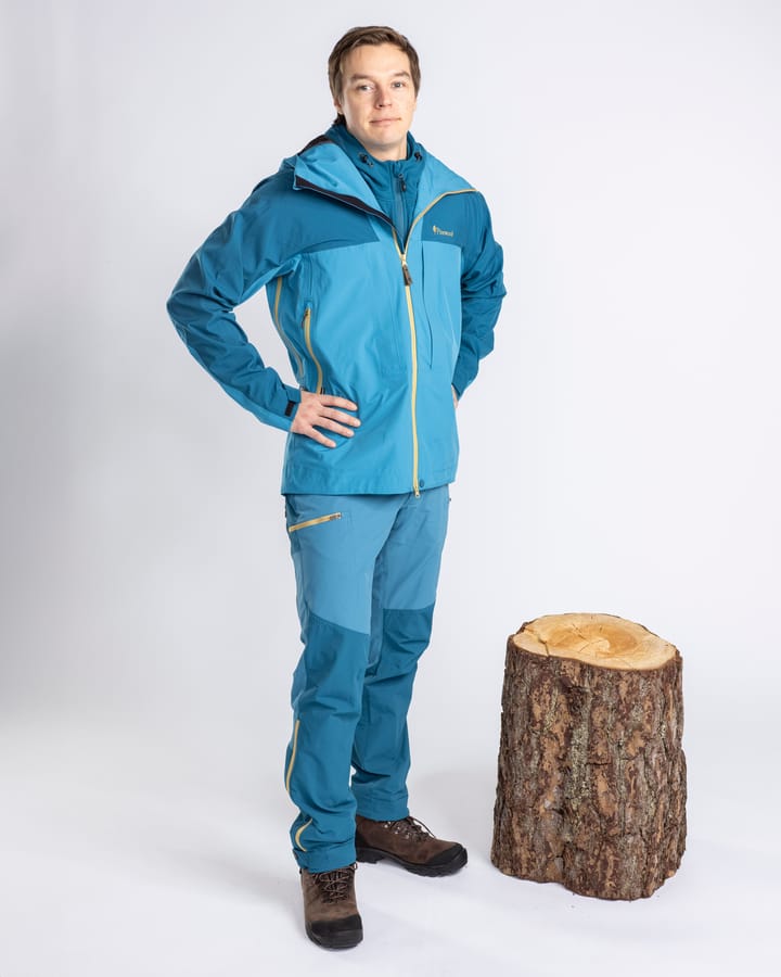 Pinewood Men's Abisko Trekking 3-Layer Jacket Azurblue/Dark Azurblue Pinewood