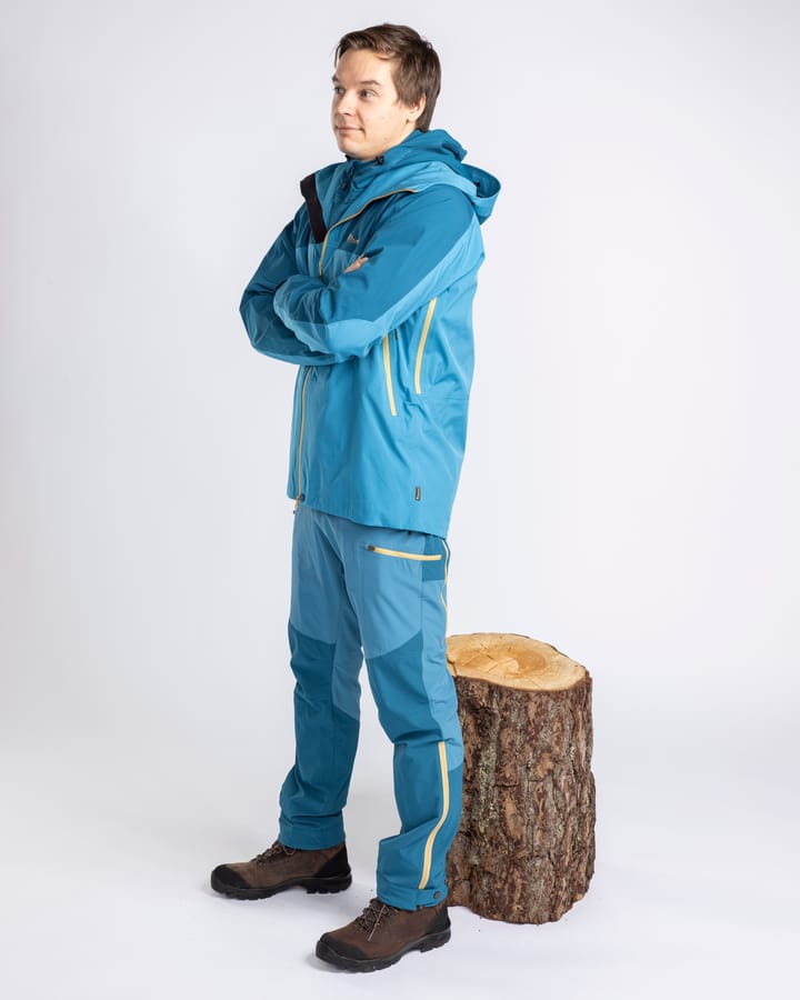 Pinewood Men's Abisko Trekking 3-Layer Jacket Azurblue/Dark Azurblue Pinewood