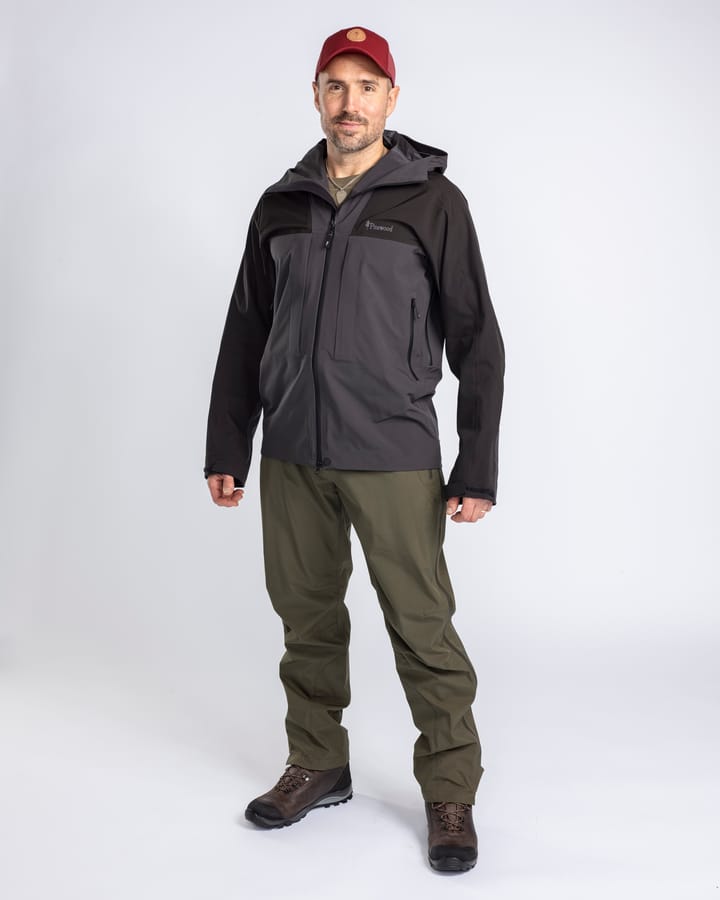 Pinewood Men's Abisko Trekking 3-Layer Jacket Dark Anthracite/Black Pinewood
