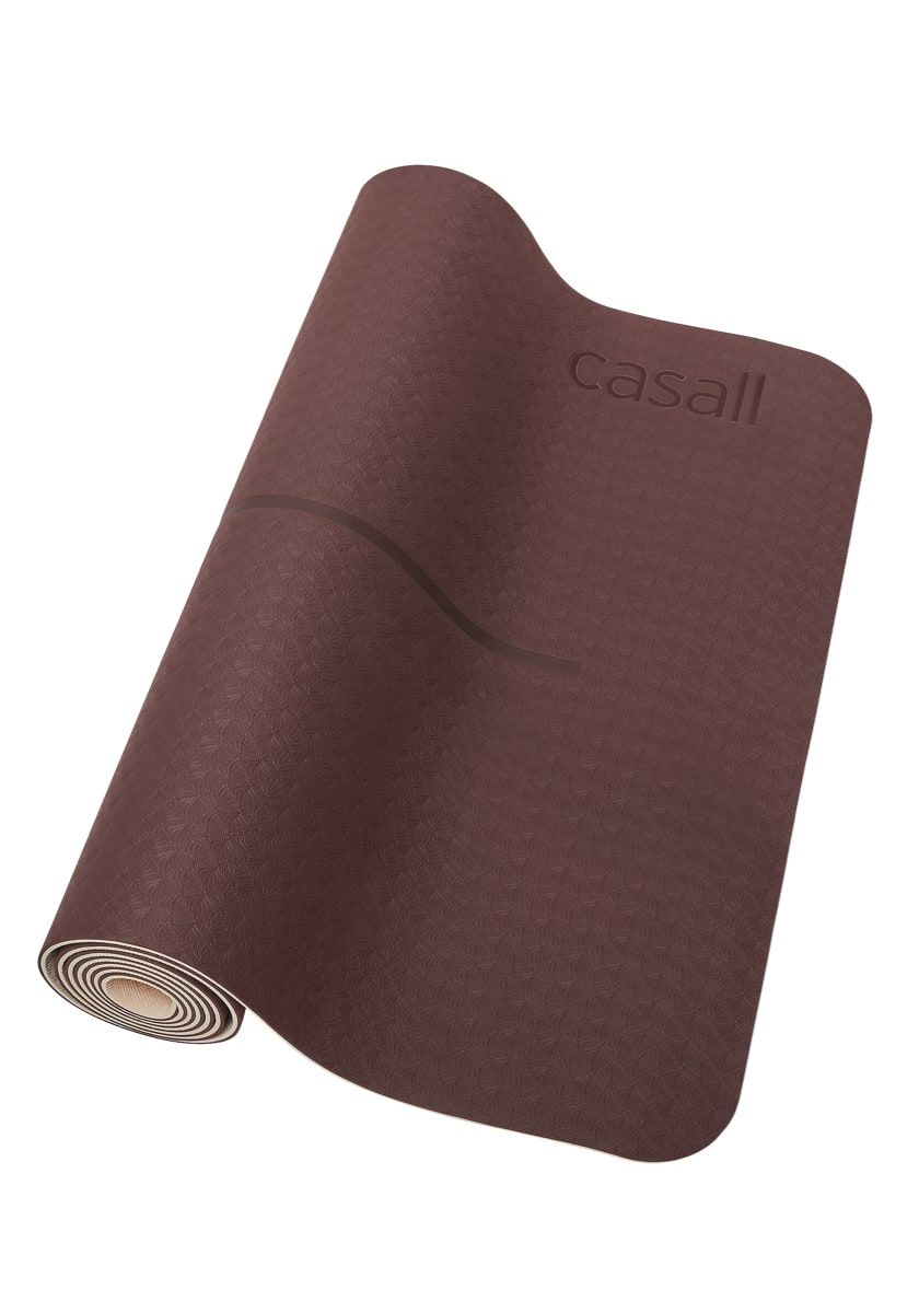 Casall Yoga Mat Position 4mm Mahagony Red/Beige
