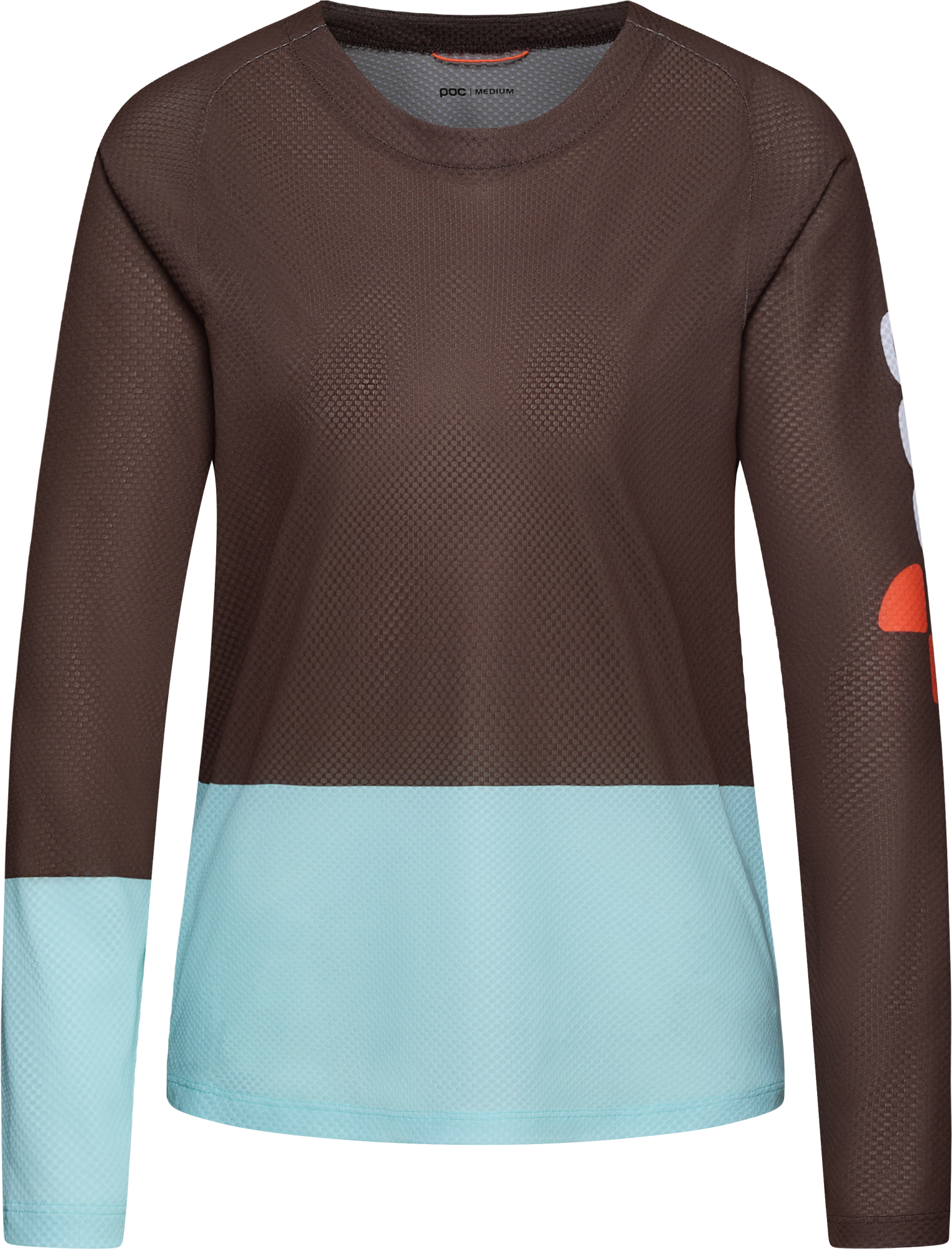 POC Women's Motion Air Long Sleeve MTB Jersey Bronzite Brown/Lazurite Blue  M