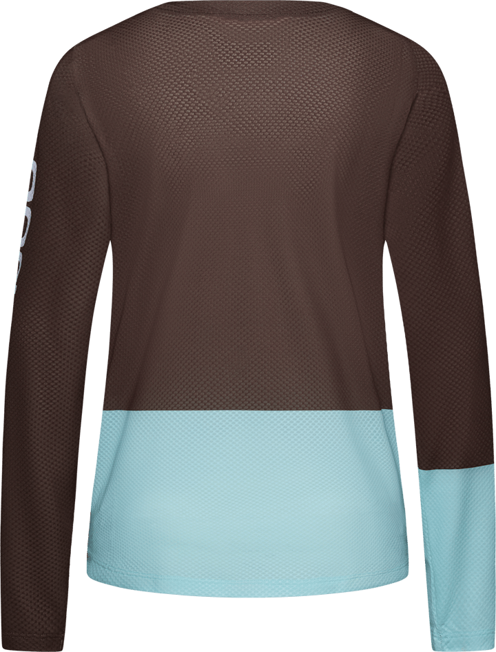 POC Women's Motion Air Long Sleeve MTB Jersey Bronzite Brown/Lazurite Blue POC