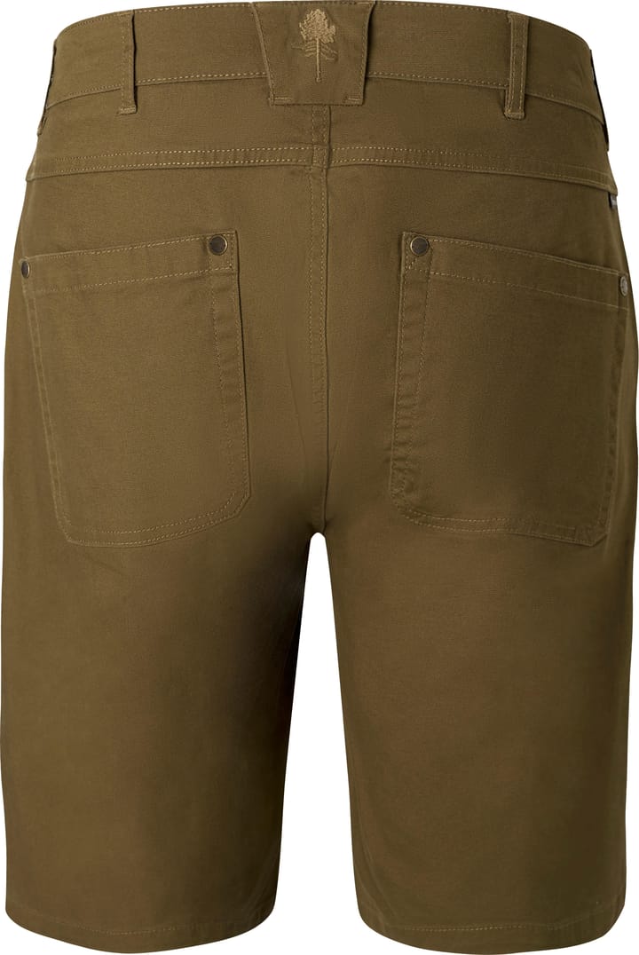 Pinewood Men's Värnamo Vintage Canvas Shorts Olive Brown Pinewood