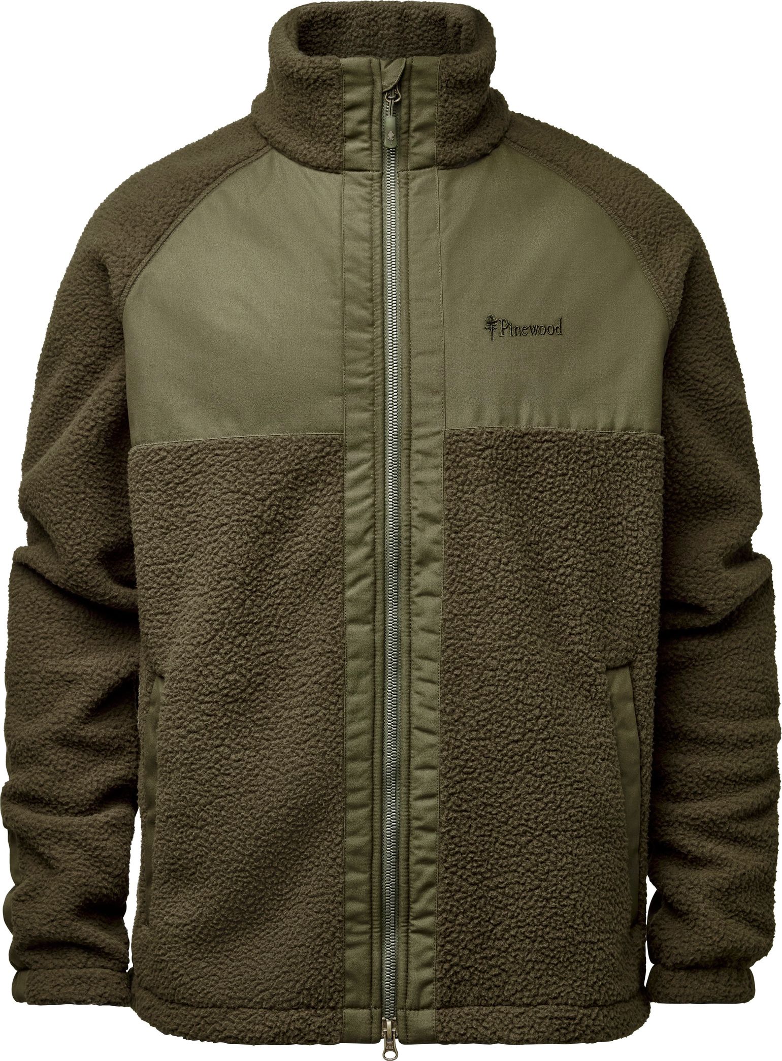 Pinewood Men's Pile Fleece Jacket Moss Green