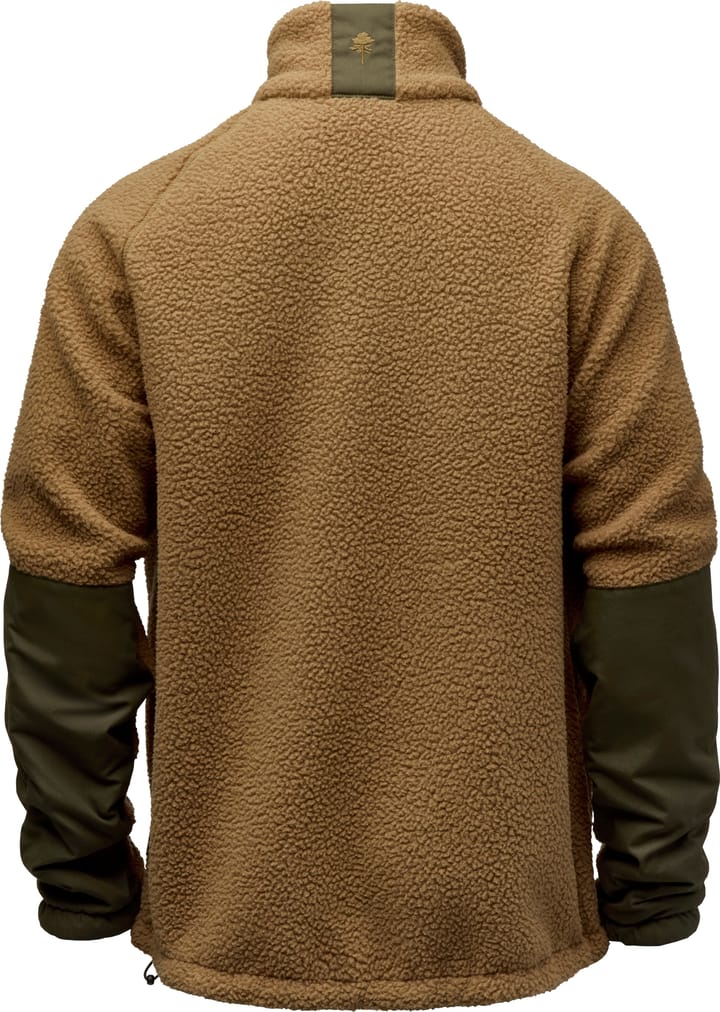 Pinewood Men's Pile Fleece Jacket D.sand/mossgreen Pinewood