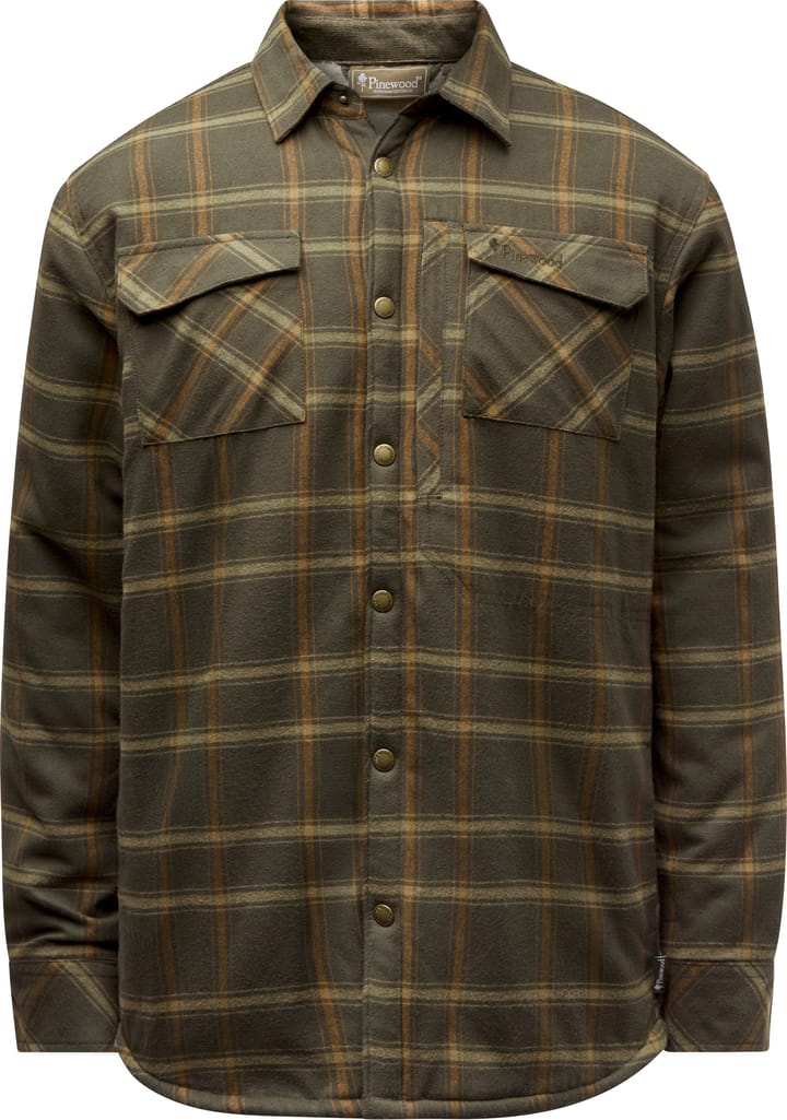 Pinewood Unisex Pile Overshirt D.green/bronze Pinewood