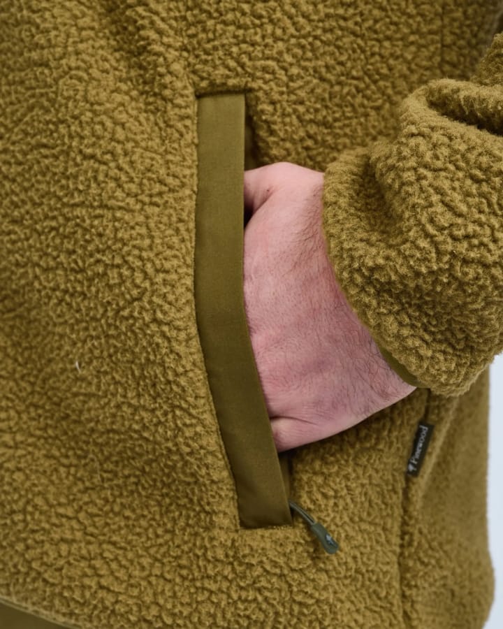 Pinewood Men's Forest Pile Fleece Jacket Olive Green Pinewood