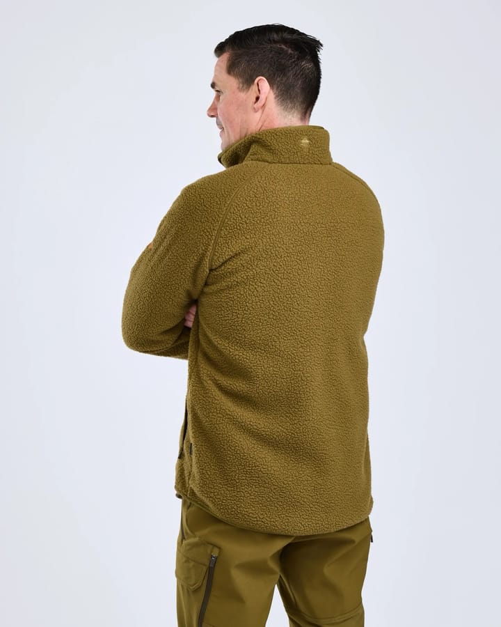 Pinewood Men's Forest Pile Fleece Jacket Olive Green Pinewood