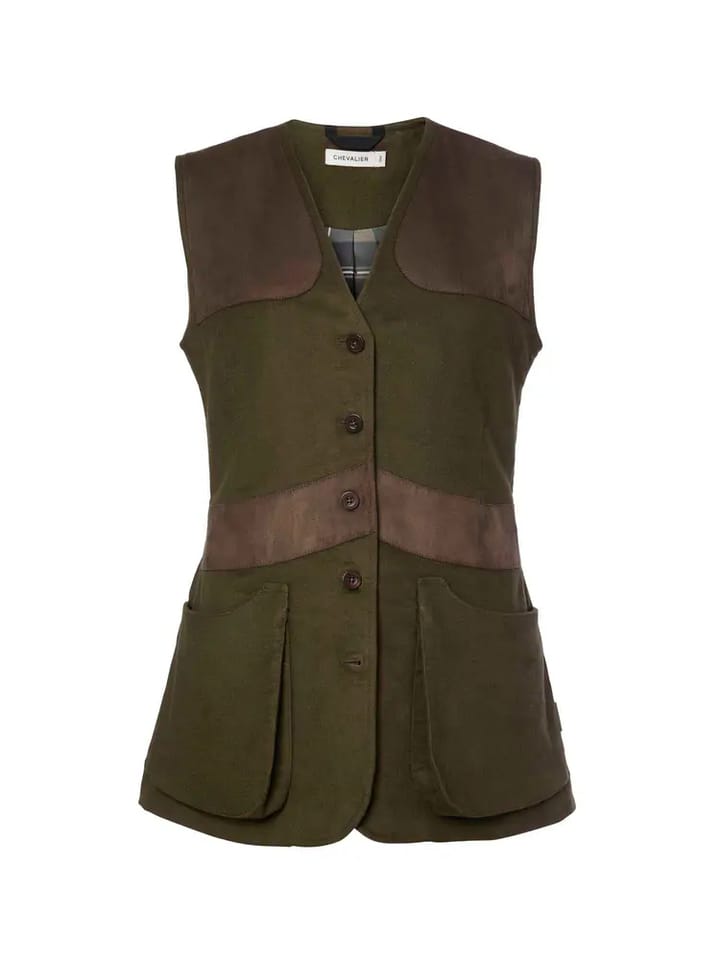 Chevalier Elemore Moleskin Shooting Vest Women Forest Green Chevalier