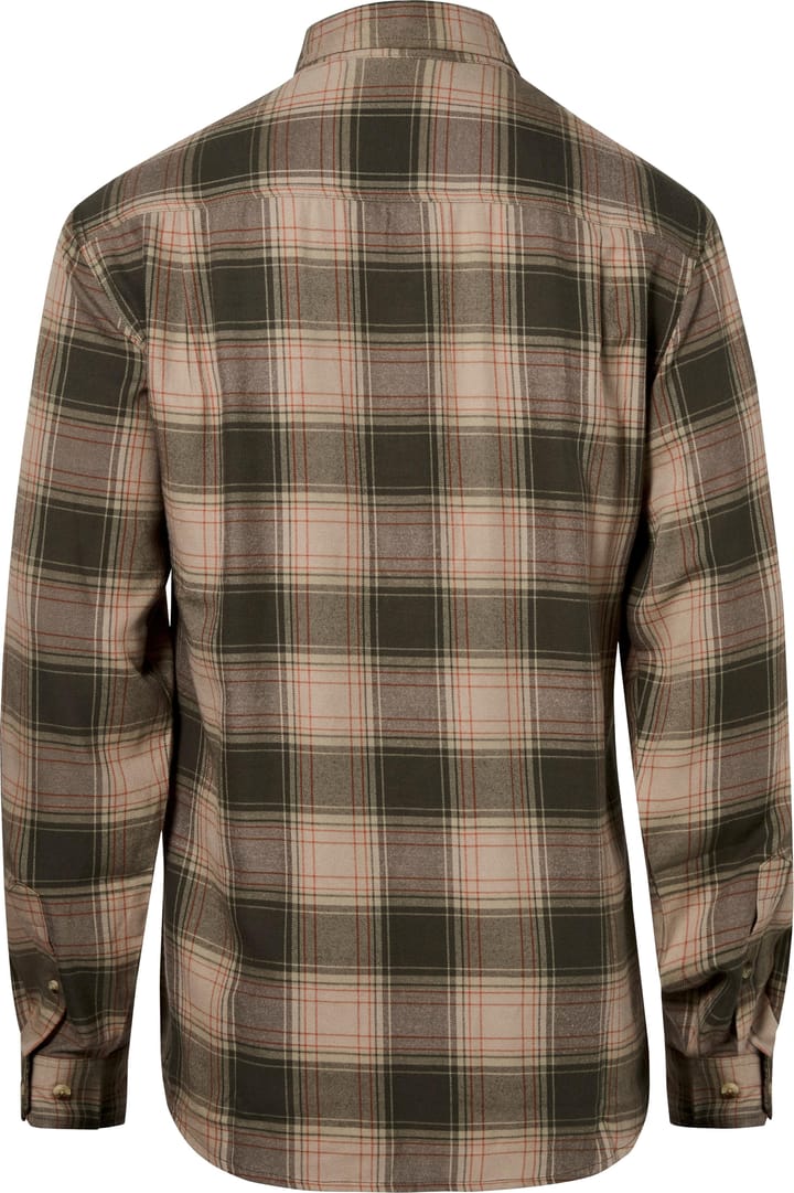 Pinewood Men's Finnveden Forest Flannel Shirt Olive/Dark Green Pinewood