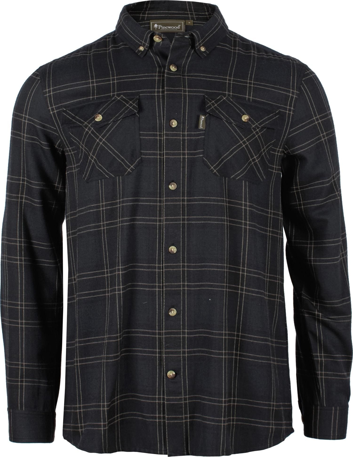 Pinewood Men's Finnveden Forest Flannel Shirt Dark Navy/black
