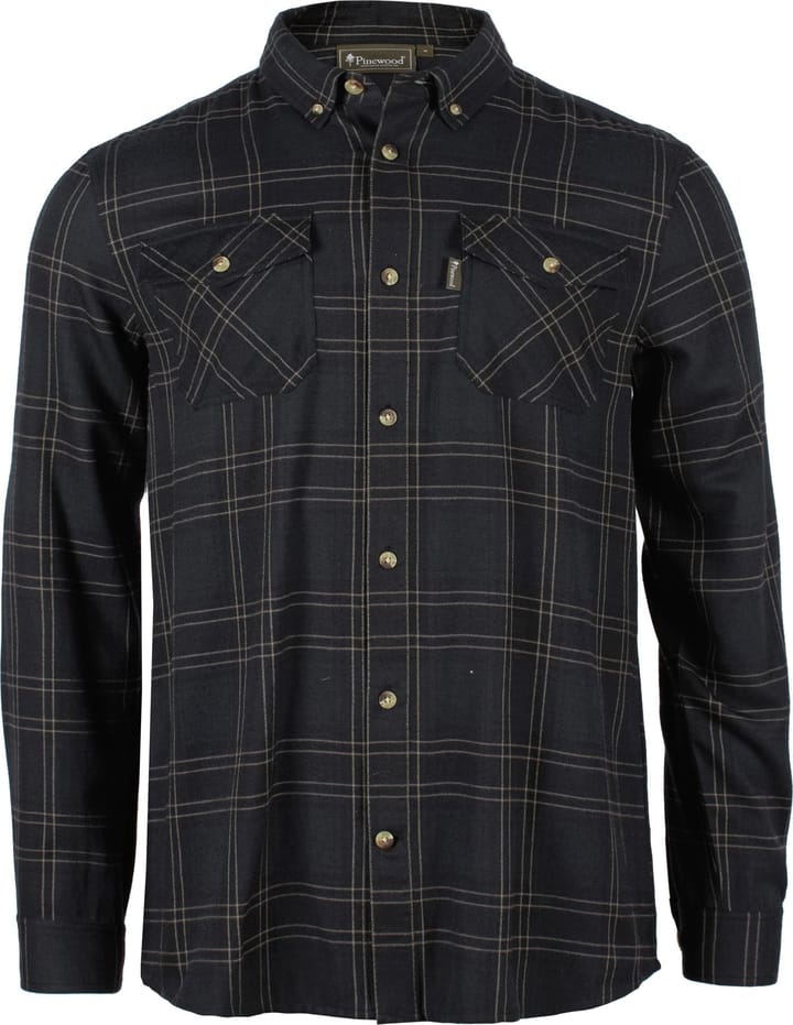 Pinewood Men's Finnveden Forest Flannel Shirt Dark Navy/black Pinewood