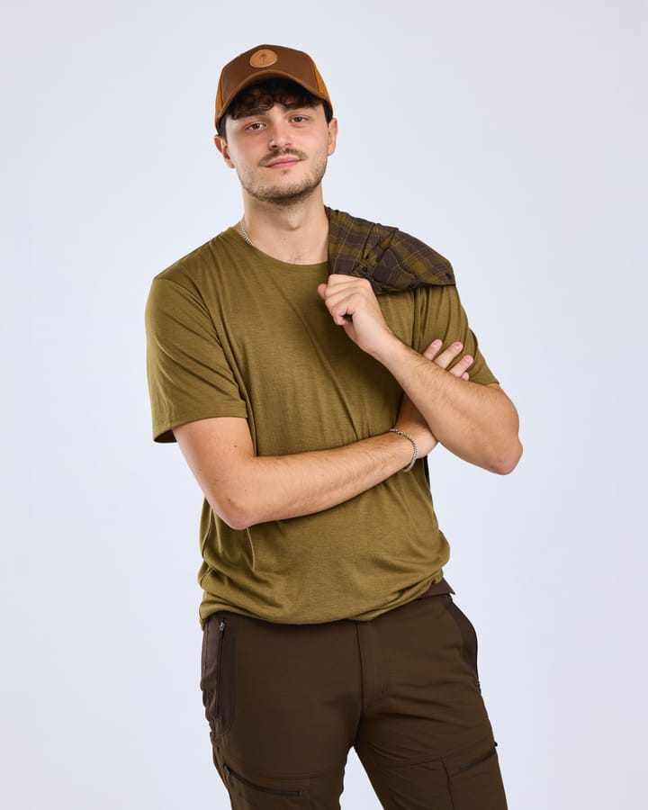 Pinewood Men's Finnveden Forest T-Shirt Olive Green Pinewood