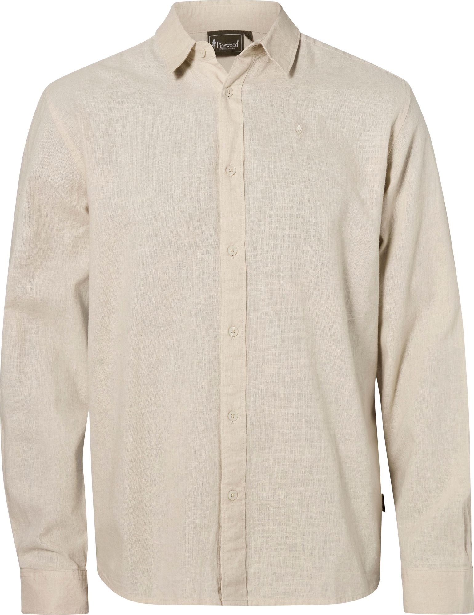 Pinewood Men's Värnamo InsectSafe Hemp Mix L/S Shirt Linen Beige