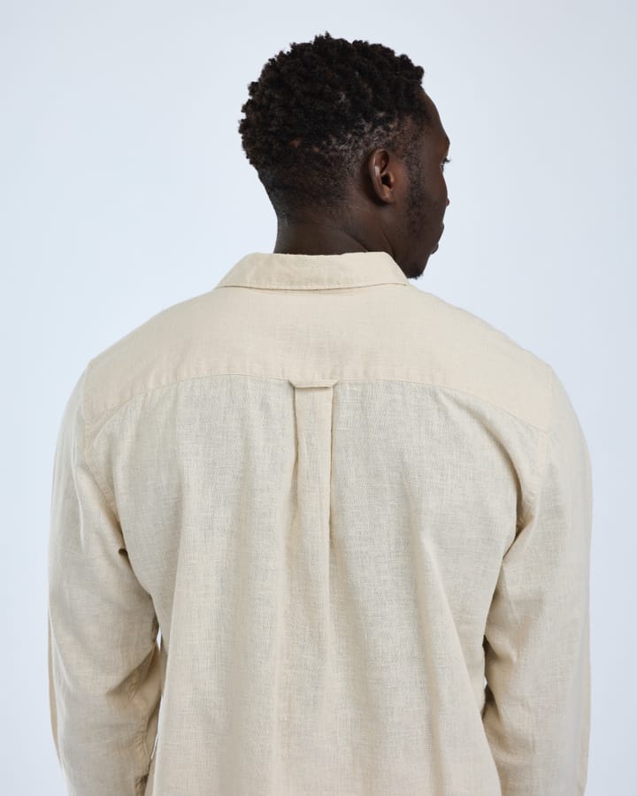 Pinewood Men's Värnamo InsectSafe Hemp Mix L/S Shirt Linen Beige Pinewood
