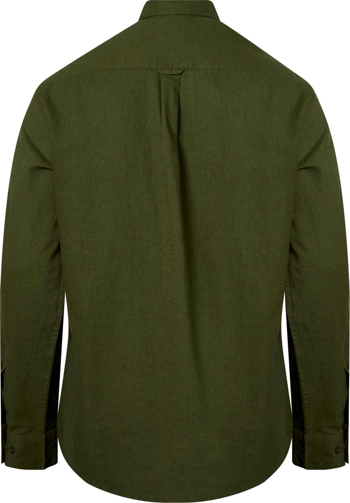 Pinewood Men's Värnamo InsectSafe Hemp Mix L/S Shirt Pine Green Pinewood