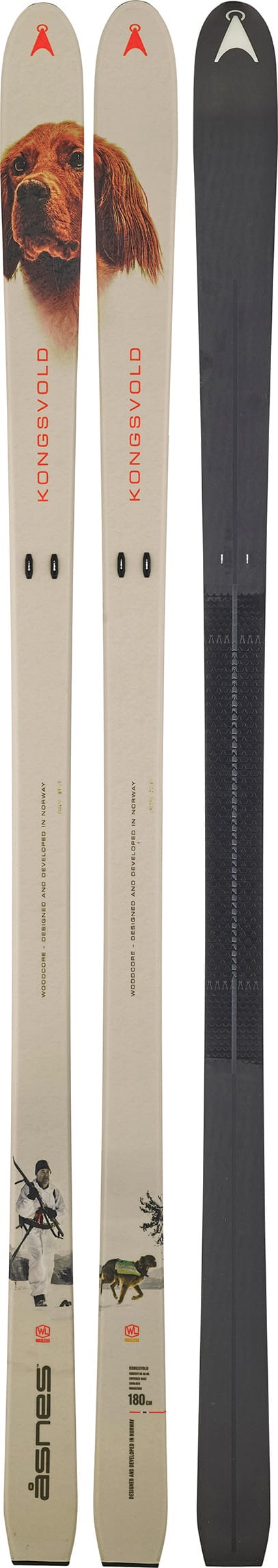 Åsnes Kongsvold Bc Ski Waxless One Colour Åsnes