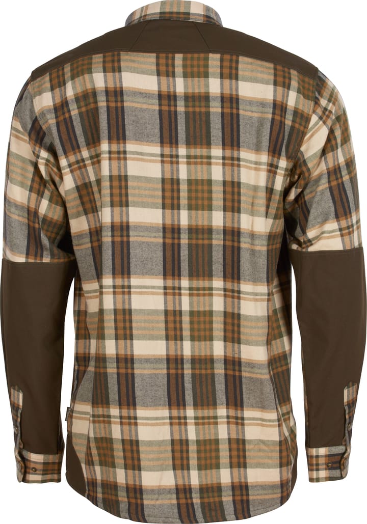 Pinewood Men's Furudal Pro Tracker Wool Shirt Beige/Suede Brown Pinewood
