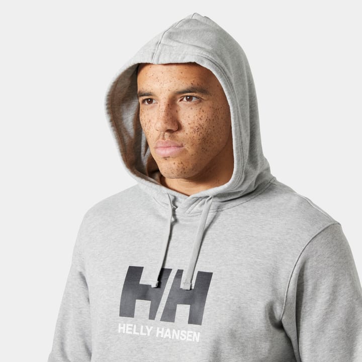 Helly Hansen Men's HH Logo Hoodie Grey Melange Helly Hansen