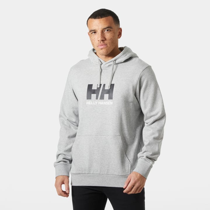 Helly Hansen Men's HH Logo Hoodie Grey Melange Helly Hansen