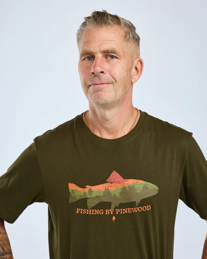 Pinewood Men's Fish T-Shirt Green Pinewood