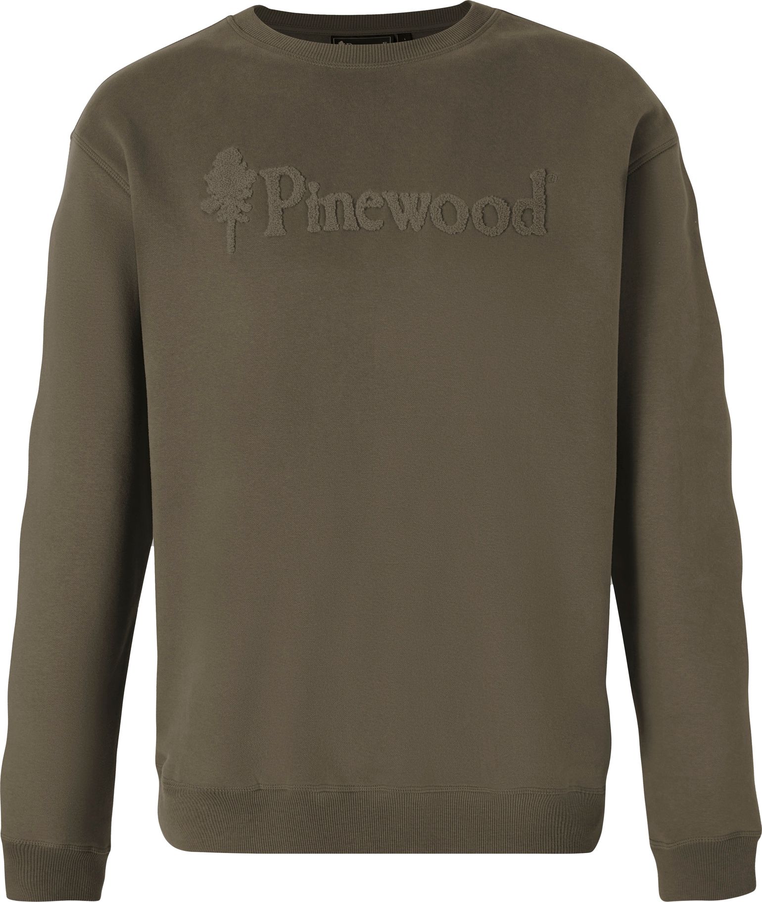 Pinewood Unisex Värnamo Pinewood Logo Sweater Dark Green