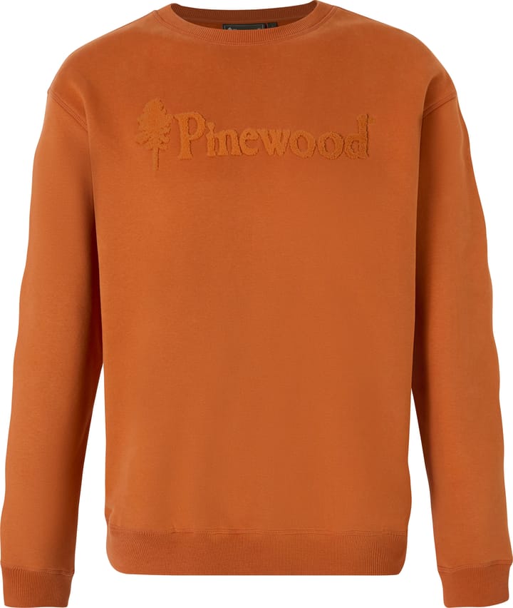 Pinewood Unisex Värnamo Pinewood Logo Sweater Burned Orange Pinewood