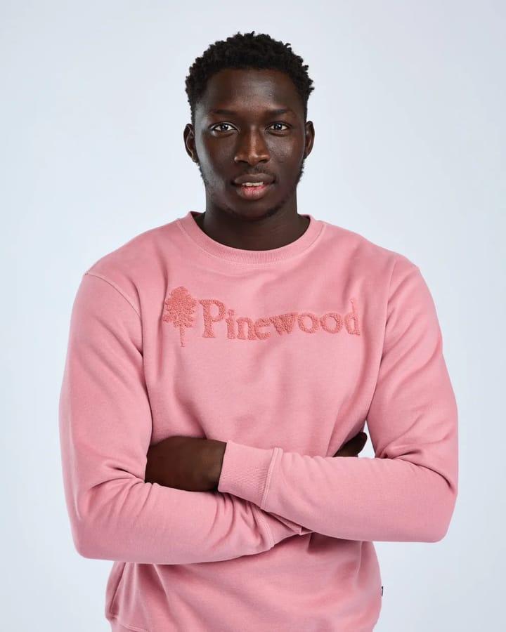 Pinewood Unisex Värnamo Pinewood Logo Sweater Dusty Pink Pinewood