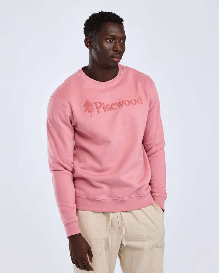Pinewood Unisex Värnamo Pinewood Logo Sweater Dusty Pink Pinewood