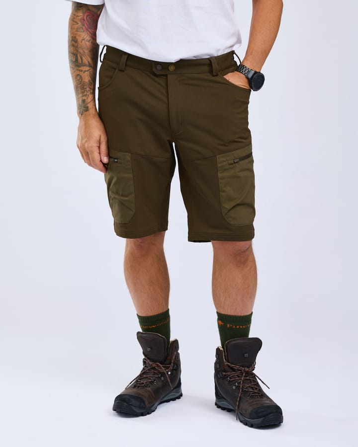 Pinewood Men's Finnveden Hybrid Shorts Dark Olive/H. Olive Pinewood