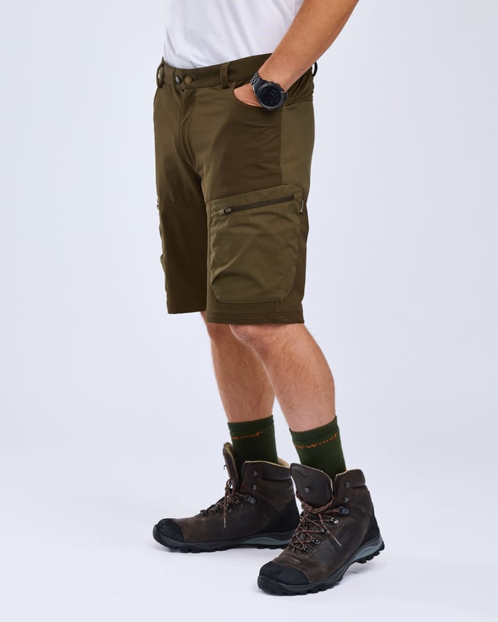 Pinewood Men's Finnveden Hybrid Shorts Dark Olive/H. Olive Pinewood