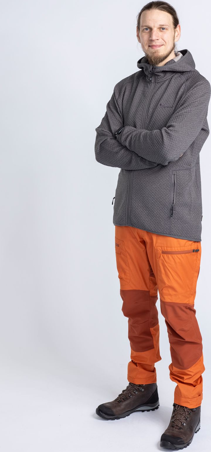 Pinewood Men's Everyday Travel Full Zip Sweater Grey Mel Pinewood