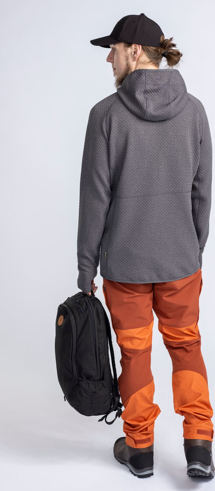 Pinewood Men's Everyday Travel Full Zip Sweater Grey Mel Pinewood