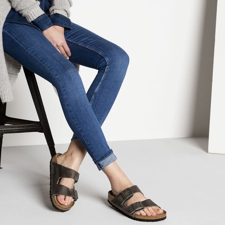 Birkenstock Arizona Oiled Nubuck Leather Soft Footbed Regular Iron Birkenstock Birkenstock Arizona Oiled Nubuck Leather Soft Footbed Regular Iron Birkenstock