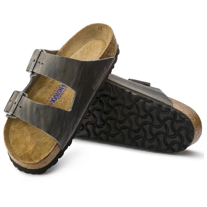 Birkenstock Arizona Oiled Nubuck Leather Soft Footbed Regular Iron Birkenstock Birkenstock Arizona Oiled Nubuck Leather Soft Footbed Regular Iron Birkenstock