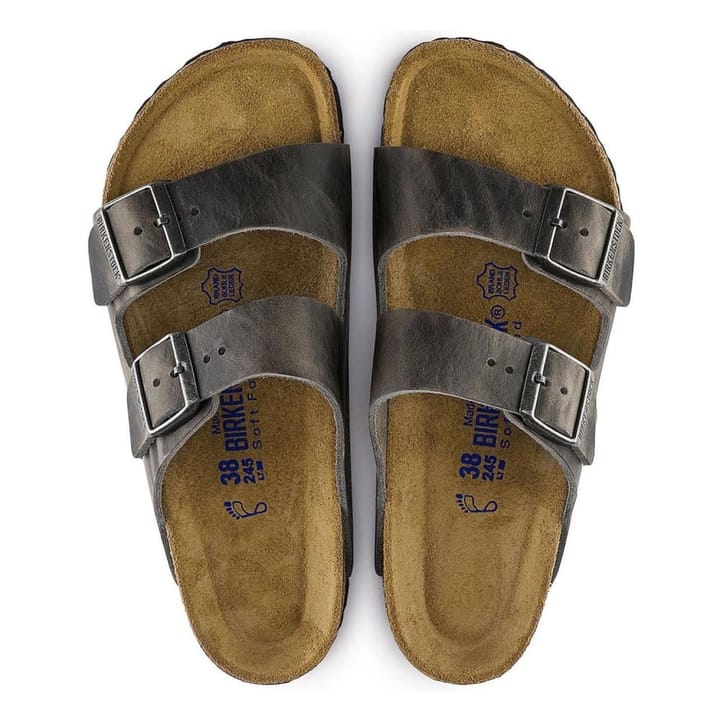 Birkenstock Arizona Oiled Nubuck Leather Soft Footbed Regular Iron Birkenstock Birkenstock Arizona Oiled Nubuck Leather Soft Footbed Regular Iron Birkenstock