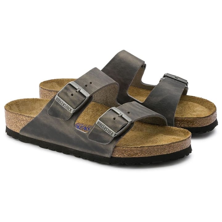Birkenstock Arizona Oiled Nubuck Leather Soft Footbed Regular Iron Birkenstock Birkenstock Arizona Oiled Nubuck Leather Soft Footbed Regular Iron Birkenstock