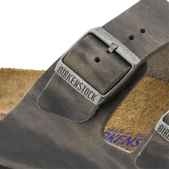 Birkenstock Arizona Oiled Nubuck Leather Soft Footbed Regular Iron Birkenstock Birkenstock Arizona Oiled Nubuck Leather Soft Footbed Regular Iron Birkenstock