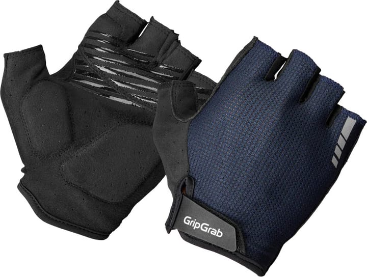 Gripgrab Explr Padded Short Finger Summer Gloves Navy Blue Gripgrab
