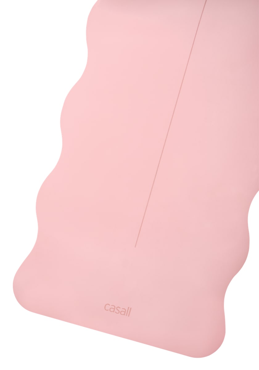 Casall Yoga Mat Grip&Cushion III Scallop 5mm Light Pink