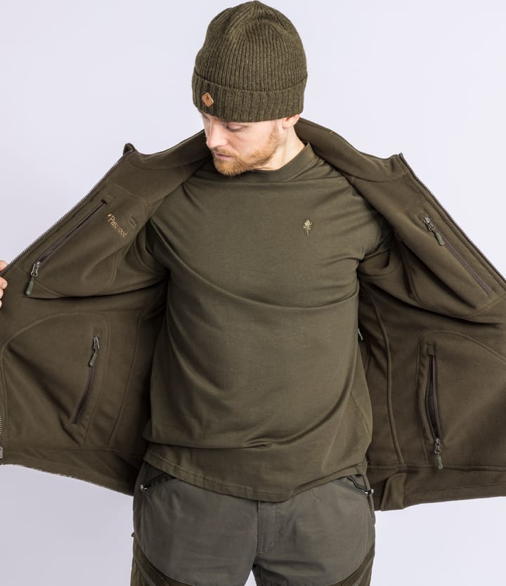 Pinewood Men's Furudal Reversible Camou Fleece Jacket Hunting Brown/Strata Pinewood